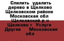 	 Спилить, удалить дерево в Щелково, Щелковском районе - Московская обл., Щелковский р-н, Щелково г. Услуги » Другие   . Московская обл.